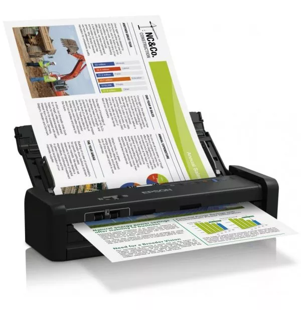Scanner portable Epson WorkForce DS-360W avec Wi-Fi et batterie (B11B242401)
