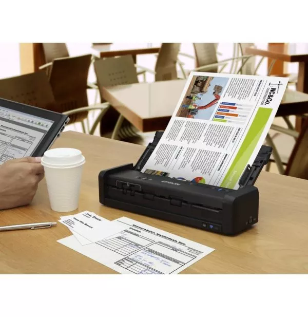Scanner portable Epson WorkForce DS-360W avec Wi-Fi et batterie (B11B242401)