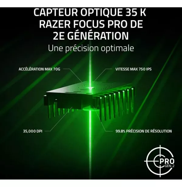 Souris gaming filaire Razer Basilisk V3 35K (RZ01-05230100-R3M1)