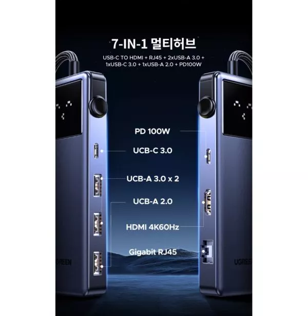 Station d'accueil Ugreen USB-C 7 en 1 (45155)