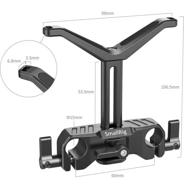 Support Smallrig Objectif Universel 15 mm LWS BSL2681 (6972070629082)