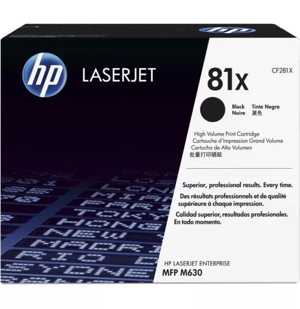 HP 81X Noir (CF281X) - Toner grande capacité HP LaserJet d'origine