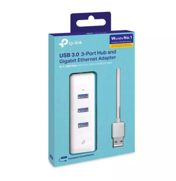 TP-Link UE330 station d'accueil Avec fil USB 3.2 Gen 1 (3.1 Gen 1) Type-A Blanc (UE330)
