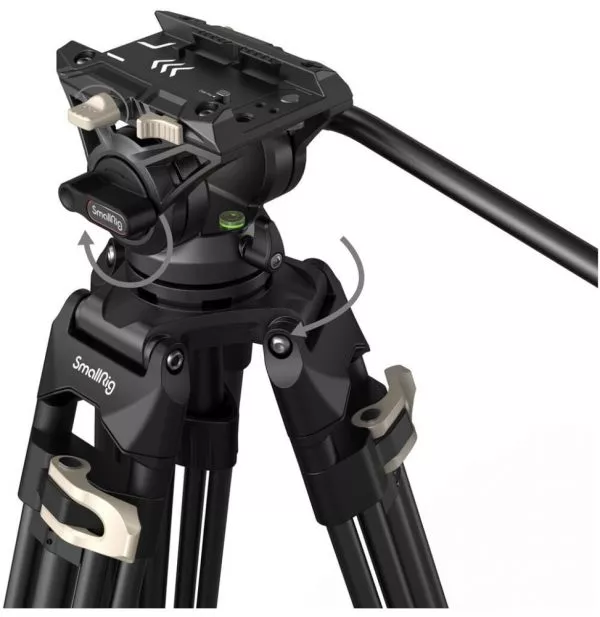 Trépied Vidéo robuste SmallRig AD-01 avec tête fluide (6941590013466)