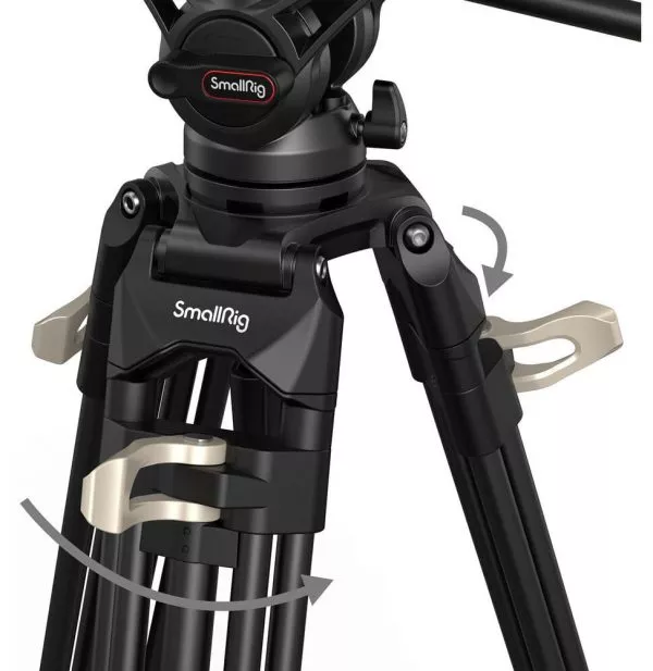 Trépied Vidéo robuste SmallRig AD-01 avec tête fluide (6941590013466)