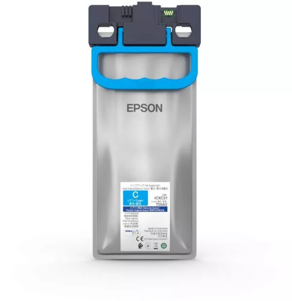 Unité d'alimentation en encre Cyan XL pour Epson WorkForce Pro WF-C87xR (C13T05A20N)