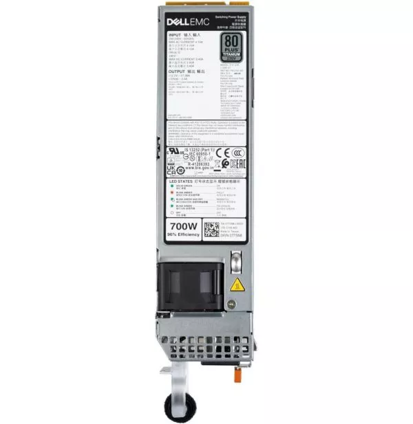 bloc-dalimentationdell-single-enfichable-a-chaud-700-w-mm-hlac-200-240vac-titanium-par-liteon-450-amjc Bloc d’alimentationDell Single, Enfichable à Chaud, 700 W MM HLAC (200-240Vac) Titanium, par LiteOn (450-AMJC)