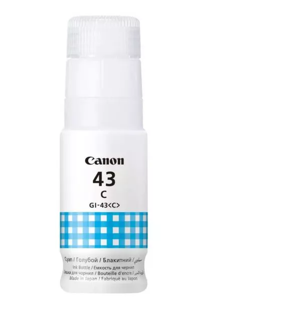 canon-gi-43c-cyan-bouteille-dencre-canon-dorigine-4672c001aa Canon GI-43C Cyan - Bouteille d'encre Canon d'origine (4672C001AA)