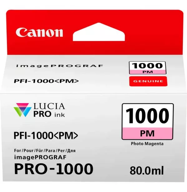canon-pfi-1000pm-magenta-photo-cartouche-dencre-canon-dorigine-0551c001aa Canon PFI-1000PM Magenta photo - Cartouche d'encre Canon d'origine (0551C001AA)