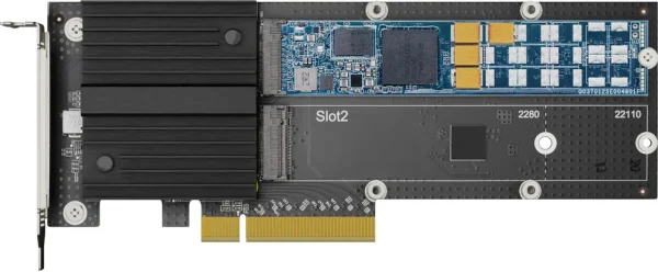 Carte adaptateur Synology M2D20 SSD M.2 à deux logements pour l'accélération du cache (M2D20ADAPTERCARD)