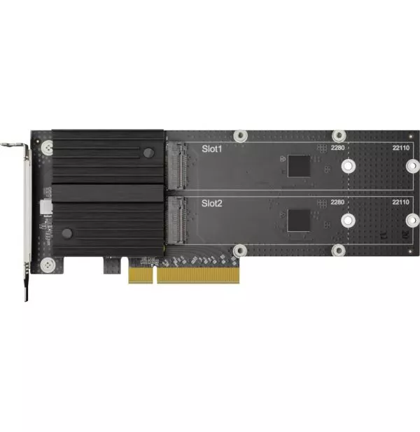 Carte adaptateur Synology M2D20 SSD M.2 à deux logements pour l'accélération du cache (M2D20ADAPTERCARD)