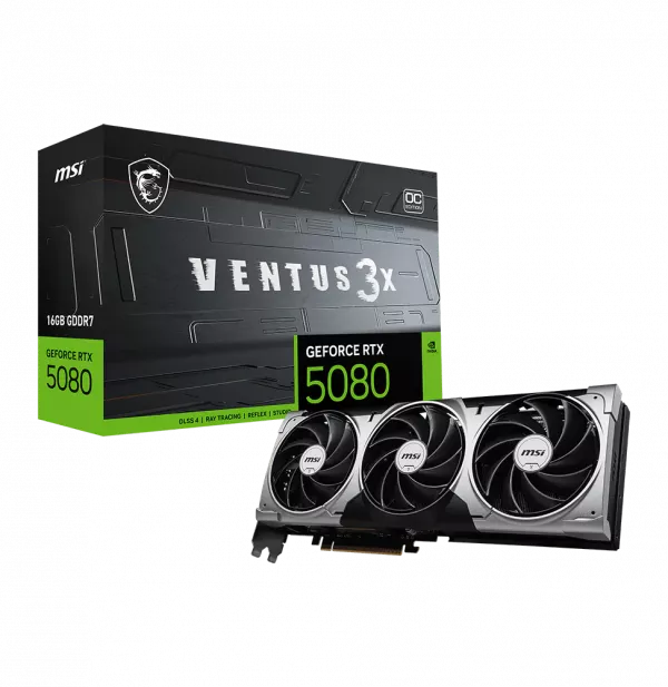 Carte Graphique MSI GeForce RTX 5080 16G VENTUS 3X OC (912-V531-428)