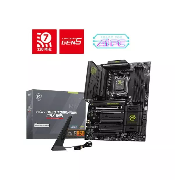 carte-mere-msi-mag-b850-tomahawk-max-wifi-amd-b850-am5-atx-911-7e62-002 Carte mère MSI MAG B850 Tomahawk Max WiFi (911-7E62-002)