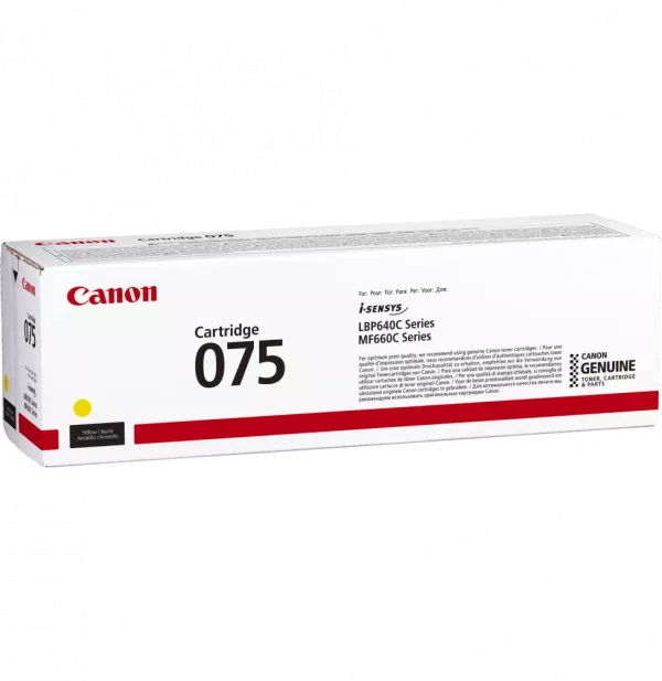 Cartouche de toner Canon 075 Jaune (6362C002AA)