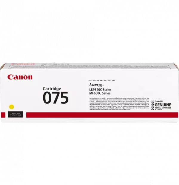 Cartouche de toner Canon 075 Jaune (6362C002AA)