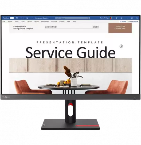 Écran Plat 24" Lenovo ThinkVision S24i-30 (63DEKAR3WW)