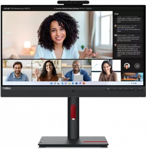 ecran-23-8-full-hd-lenovo-thinkvision-t24mv-30-avec-webcam-63d7uat3eu Écran 23,8" Full HD Lenovo ThinkVision T24mv-30 avec Webcam (63D7UAT3EU)