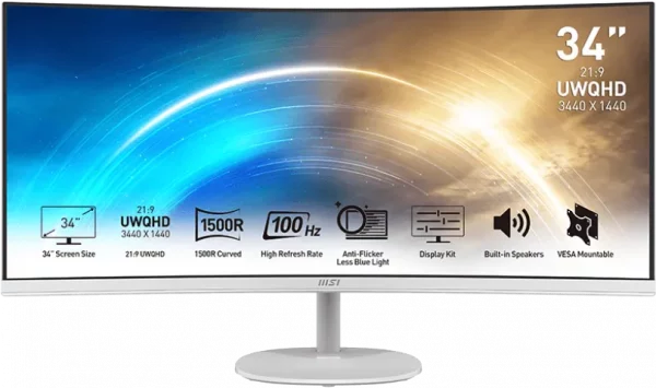 Écran 34" UWQHD MSI Pro MP341CQW