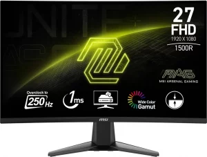 Écran incurvé Gaming 27" Full HD MSI MAG 27C6X (9S6-3CE01M-039)