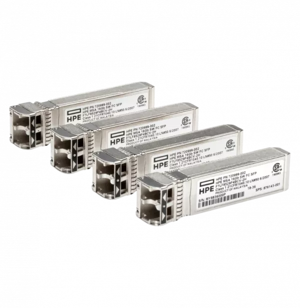 Émetteur-récepteur HPE MSA 16 Gb Fibre Channel SFP+ à ondes courtes (pack de 4) (C8R24B)