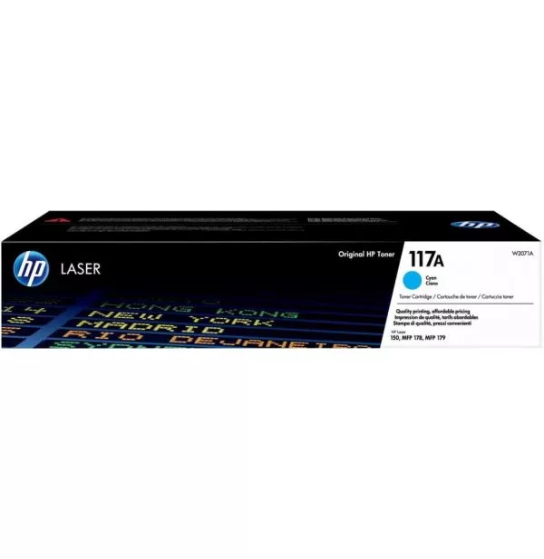 HP 117A Cyan (W2071A) - Toner HP LaserJet d'origine