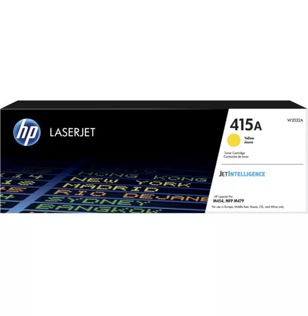 hp-415a-cyan-w2031a-toner-hp-laserjet-d-origine HP 415A Jaune (W2032A) - Toner HP LaserJet d'origine