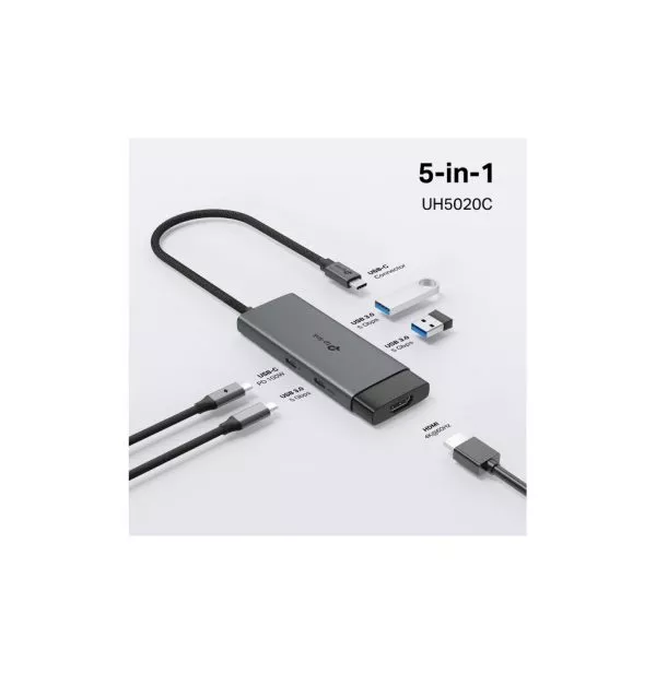 Hub TP-Link UH5020C USB-C 5-en-1 HDMI 4K 60 Hz 100 W (UH5020C)