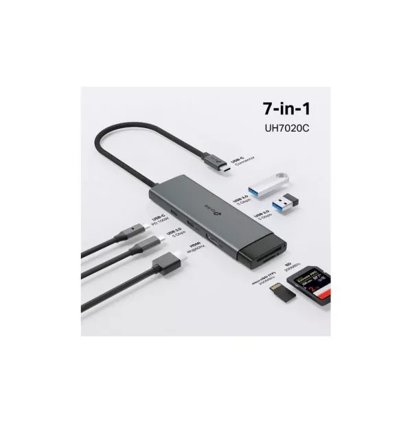 Hub TP-Link UH7020C USB-C 7-en-1 100 W (UH7020C)