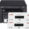 Imprimante A4 Multifonction Laser Monochrome Canon i-SENSYS MF3010 +2 Toner 725 (5252B034AA)