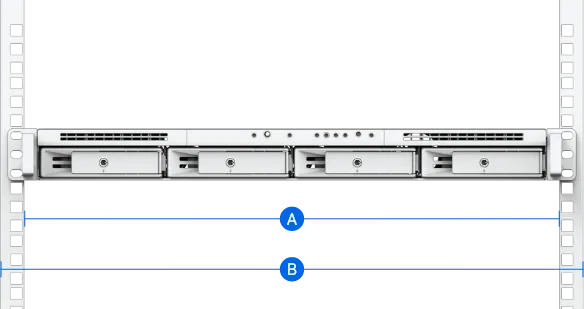 Kit rail monté Synology RKM114 pour RackStation (RKM114)