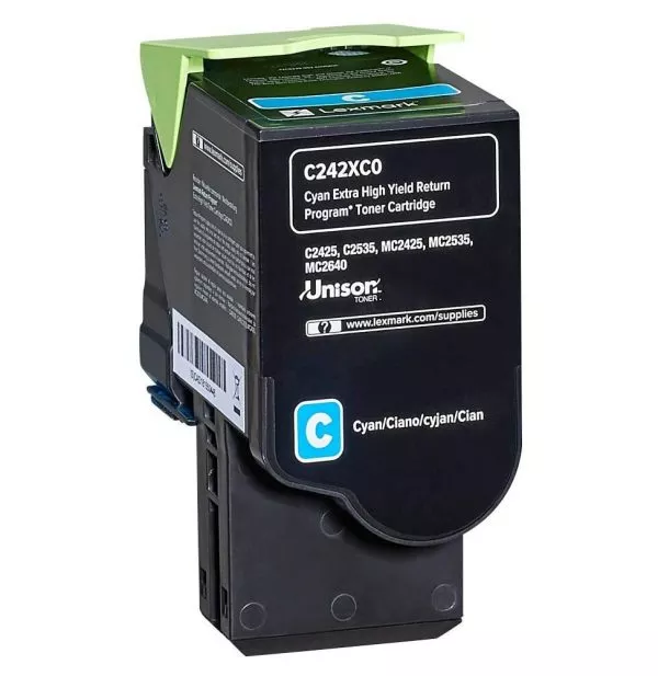 Lexmark Cyan (C245XC0) - Toner Lexmark programme de retour - 3500
