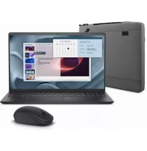 Pack Essential Pro: PC portable 15″ PV15250 + Housse Dell CV4625 + Souris sans fil Dell WM126
