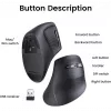 souris-sans-fil-bluetooth-ugreen-multi-mode-vertical-noir-25444-2 Souris sans fil Bluetooth Ugreen Multi-mode Vertical Noir (25444)