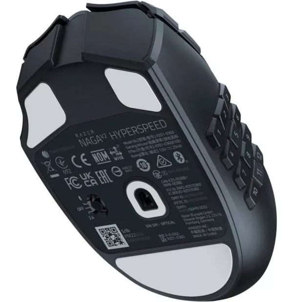 Souris sans fil Gaming Razer Naga V2 Hyperspeed (RZ01-03600100-R3G1)