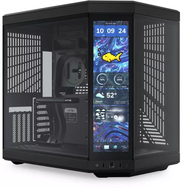 Boîtier PC Gaming HYTE Y70 tactile Infinite Mid-Tower - Noir absolu (CS-HYTE-Y70TTI-BB)