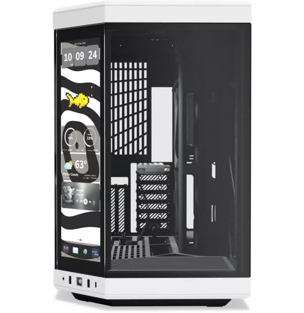 Boîtier PC Gaming HYTE Y70 tactile Infinite Mid-Tower - Panda (CS-HYTE-Y70TTI-WB)