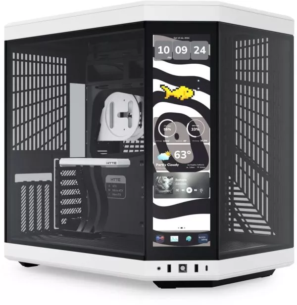 Boîtier PC Gaming HYTE Y70 tactile Infinite Mid-Tower - Panda (CS-HYTE-Y70TTI-WB)