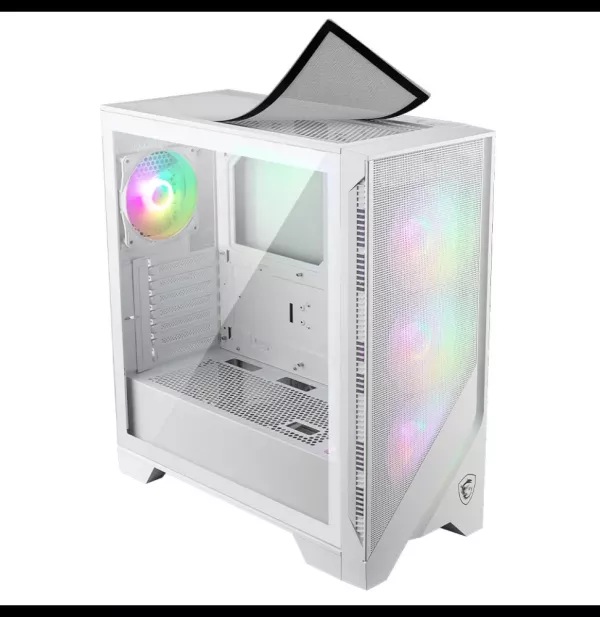 Boîtier PC Gaming MSI MAG FORGE 320R AIRFLOW - Blanc (306-7G23W22-HH9)