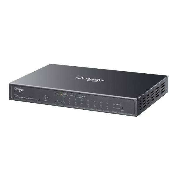 Easy switch administrable TP Link ES210GP Omada 10 ports Gigabit avec 8 ports PoE+