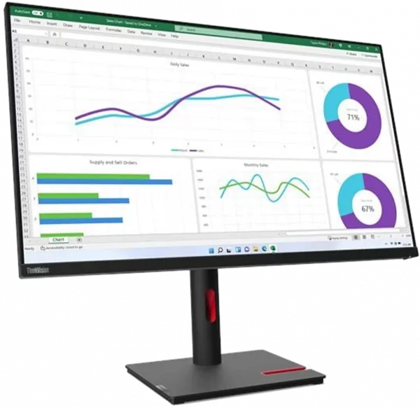 Écran Plat 32" Lenovo ThinkVision T32h-30 QHD (63D3GAT1EU)