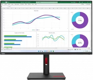 Écran Plat 32" Lenovo ThinkVision T32h-30 QHD (63D3GAT1EU)