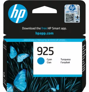 hp-925-cyan-cartouche-d-encre-hp-d-origine-4k0v6pe HP 925 Cyan - Cartouche d'encre HP d'origine (4K0V6PE)