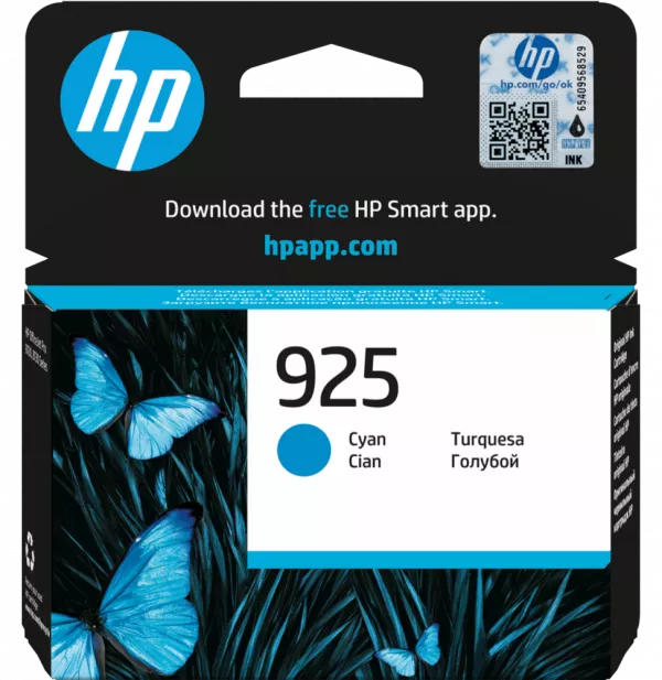 HP 925 Cyan - Cartouche d'encre HP d'origine (4K0V6PE)