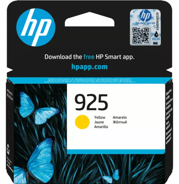 HP 925 Jaune - Cartouche d'encre HP d'origine (4K0V8PE)