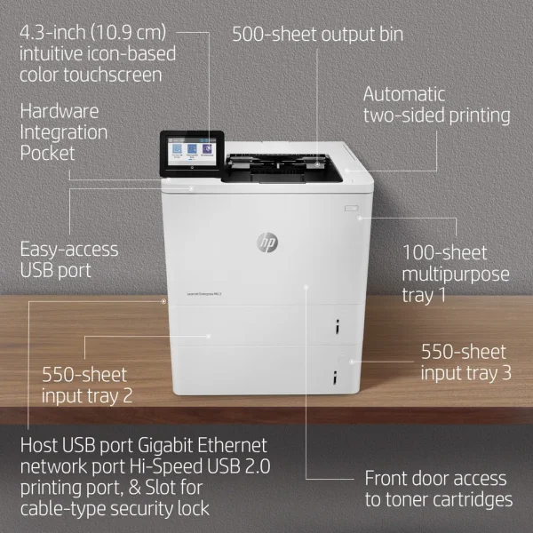 Imprimante Laser Monochrome HP LaserJet Enterprise M612dn (7PS86A)