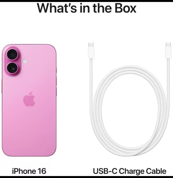 iPhone 16 128 Go | Couleur rose (MYEA3ZD/A)