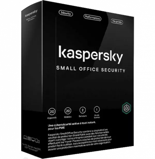 Kaspersky Small Office Security | 20 Postes / 2 Serveurs (KL45418BNFS-23MAG)