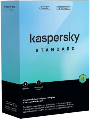 Kaspersky Standard (équivalent à Anti-Virus) - 3 Postes / 1 an (KL10418BCFS-FFPMAG)