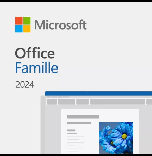 Microsoft Office Famille 2024 - Achat définitif pour 1 PC ou Mac