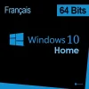 Microsoft Windows 10 Home 64 bits Français - Licence originale